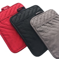 Mitaines de four résistantes à la chaleur, 100% coton, lot de 4 pièces résistant à la chaleur pour four, pour la cuisson, le Barbecue