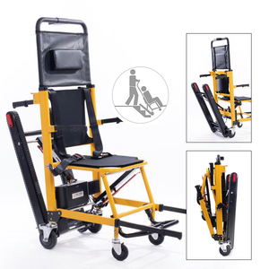Fauteuil roulant d'escalade d'escalier, civière de capacité 169KG et fauteuil roulant électrique 2-en-1 batterie au lithium en alliage d'aluminium pour personnes âgées et handicapées - Product Image 3
