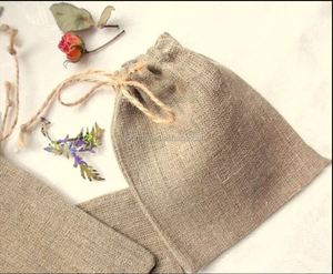 Vente en gros Mini café rustique Sacs en toile de jute pour les faveurs de mariage - Product Image 2