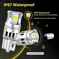 Ampoule LED T10 W5W 3014 SMD 12V 6000K 1.5W pour feux de stationnement/plaque d'immatriculation/plafonnier/feux de position latéraux, sans erreur Canbus