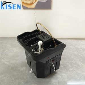 เก้าอี้สระผม KISEN รุ่นไฮเอนด์ ถังน้ำ 60 ลิตร สีขาว ไม่ต้องต่อท่อประปา พร้อมอ่างสปาบำบัดศีรษะ สำหรับร้านเสริมสวย - Product Image 6