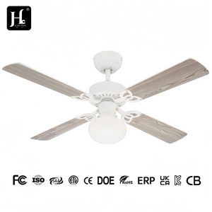 Ventilateur de plafond miniature de 42 pouces (1050 mm) avec éclairage, douille E27, fil de cuivre pur, 4 pales, ventilateur décoratif en métal - Product Image 6