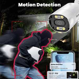Hongnaer 8MP HD Kim Loại Nhà ở tầm nhìn ban đêm IP PoE CCTV ngoài trời Bullet <span class=keywords><strong>Camera</strong></span> an ninh không dây mạng PoE IP <span class=keywords><strong>Camera</strong></span> - Product Image 3
