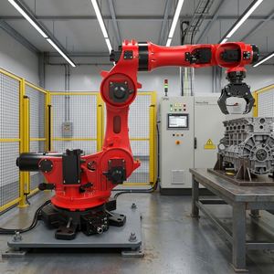 Robot industriel automatique professionnel à 6 axes avec PLC et moteur, charge utile de 200 kg pour ligne d'assemblage, solution de logo personnalisé peint - Product Image 6