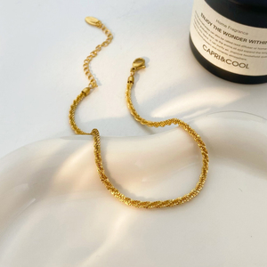 <span class=keywords><strong>Cavigliera</strong></span> estiva con catena a forma di cavolfiore, gioielli in acciaio inossidabile placcato oro 18K, accessorio regalo per la migliore amica. - Product Image 4