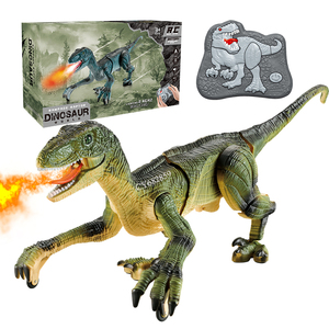 Nuevo Dinosaurio a Control Remoto, Dinosaurio RC Velociraptor, <span class=keywords><strong>Robot</strong></span> Caminante, Juguetes de Dinosaurio con Spray para Niños - Product Image 1