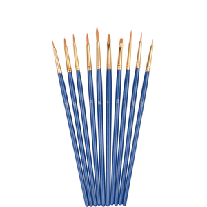 ชุดแปรงวาดภาพสีน้ำสำหรับศิลปิน ขนแปรงไนลอนละเอียดพิเศษ แบบกำหนดเอง 10 ชิ้น - Product Image 1