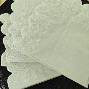 ผ้าเช็ดปากพิมพ์ลายแบบกำหนดเอง สีดำ แดง เขียว ลายอักษรย่อ สำหรับงานแต่งงาน ผ้าเช็ดปากกระดาษส่วนตัว - Product Image 2