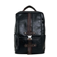 Sac à dos décontracté en PU pour homme, grande capacité, avec port de chargement USB, style coréen, tendance, pour ordinateur portable, idéal pour étudiants