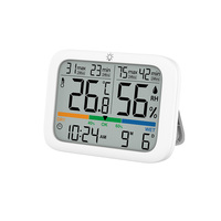 Alat Pengukur Kelembapan Digital Elektronik Presisi Tinggi untuk Ruangan, Termometer Kering dan Basah untuk Rumah Tangga dan Kamar Bayi
