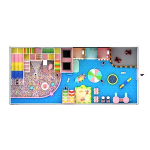สนามเด็กเล่นในร่มคุณภาพสูงราคาประหยัดธีมมาการองพร้อมสระบอล - Product Image 1