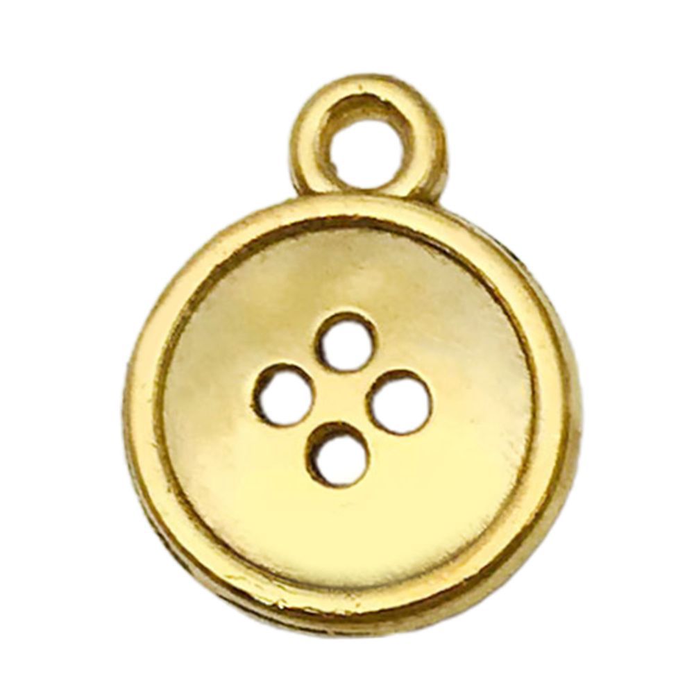 Un bouton d'outil de machine à coudre en or antique, 13*16 mm, 0,9 g, 20242.