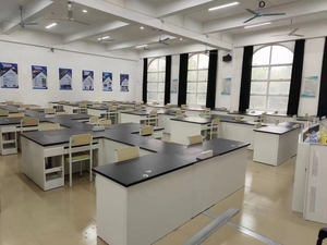 Banc de laboratoire mobile mural en H LB-HF-<span class=keywords><strong>09</strong></span>, mobilier de laboratoire avec armoire modulaire et support pour réactifs - Product Image 3