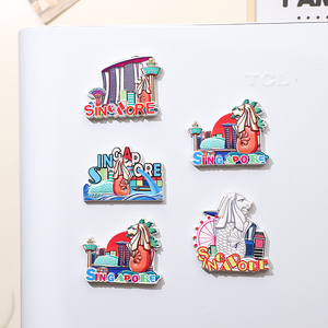 Imán de Resina Personalizado con Logotipo Vibrante de Clarke Quay Singapur, Imán de Recuerdo para Refrigerador de Clarke Quay, Decoración Colorida para el Hogar con Temática Nocturna - Product Image 6