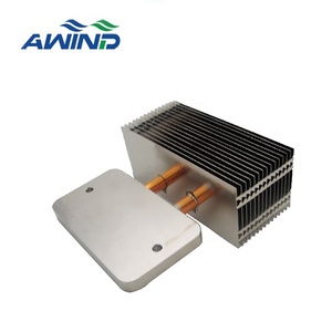 Dissipatore di calore su misura dell'aletta della fibbia della doppia torre della cpu del dissipatore di calore della macchina della cpu dell'aletta del perno della chiusura lampo di precisione con il tubo di calore - Product Image 1