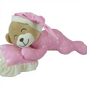 Peluche Ours Endormi avec Oreiller, Jouet en Peluche Ours pour 2021, Best-seller <span class=keywords><strong>Amazon</strong></span> - Product Image 3