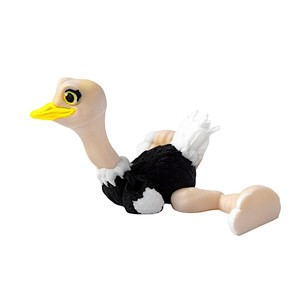 Modèle d'autruche imprimé en 3D, petite figurine créative faite à la main, jouet éducatif pour enfants, ensemble de figurines cognitives pour enfants - Product Image 4