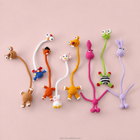 Breloque de sac en crochet fait main, animaux à long cou (paresseux, poulet, canard, grenouille), poupée mignonne, pendentif de sac à dos, porte-clés, objets décoratifs