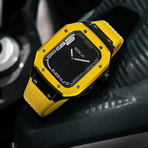 Cinturino per cinturino in Silicone di lusso personalizzato cinturino per orologio in metallo in acciaio inossidabile Kit modificato per <span class=keywords><strong>Apple</strong></span> <span class=keywords><strong>Watch</strong></span> 6 7 <span class=keywords><strong>se</strong></span> 44mm 45mm - Product Image 2