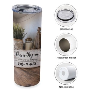 Stainless Steel Tumbler 20oz Vacuum Insulated Custom Print Cup For <b>Coffee</b> Tea - Product Image 2