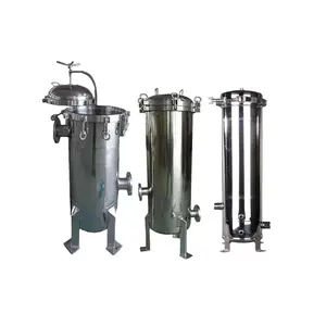 Sanitär-Edelstahl-Multi-Bag-Filter gehäuse Mehrpatronen-Filter gehäuse für industrielle Wasser aufbereitung anlagen