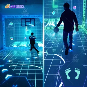 Sıcak satış AR holografik dinamik basketbol kapalı Hologram projektör simülatörü interaktif projeksiyon eğlence parkı
