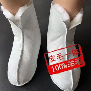 Commercio all'ingrosso vera pecora <span class=keywords><strong>con</strong></span> capelli <span class=keywords><strong>scarpe</strong></span> da interno in pelliccia di montone pantofola unisex - Product Image 6