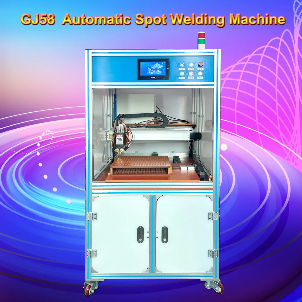 GJ58 Machine de soudage par points par batterie simple face pour la soudeuse par points semi-automatique à onglet cylindrique au lithium