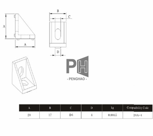 2020 angle de raccord d'angle en aluminium <span class=keywords><strong>20x20</strong></span> L connecteur support de fixation match utiliser 2020 profilé en aluminium industriel - Product Image 6