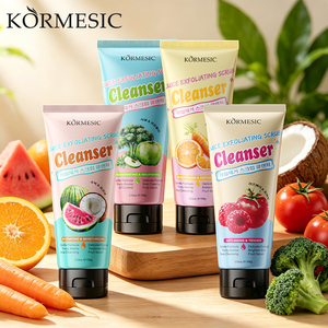KORMESIC Certifié Bpom Vente en Gros 100g Crème Nettoyante Exfoliante Visage aux Fruits et Légumes Contrôle du Sébum Blanchissant - Product Image 1