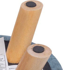 Tabouret ottoman rond à la mode en lin le plus vendu tabouret de thé canapé de meilleure qualité repose-pieds confortable pas cher pour le salon - Product Image 4