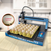 Machine de marquage et d'impression jet d'encre pour œufs (logo, date d'expiration, numéro de lot, code-barres) pour œufs de poulet et de canard, non laser
