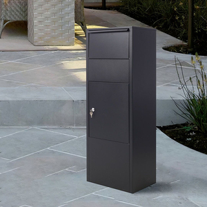Custom <b>Outdoor</b> Standing Steel <b>Parcel</b> Drop Delivery <b>Box</b> Smart <b>Parcel</b> Post Lock Drop <b>Box</b> Letter <b>Box</b> Mailbox - Product Image 1