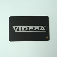Kartu keanggotaan RFID dapat diprogram CR80 Biodegradable 13.56Mhz bahan PET & PVC menampilkan Chip NFC asam Polylactic