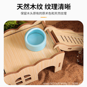 Casa de Madera para Mascotas, Villa Rectangular Multifuncional para Pollos, Tamaño Pequeño - Product Image 3