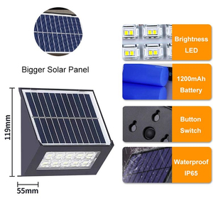Luci Solari Professionali per Scale da Giardino, Lampade Solari per Esterni con Batteria da 1200mAh, Alta Luminosità - Product Image 3