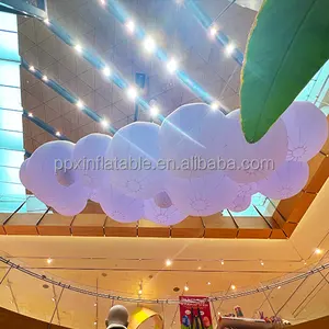 Goedkope Plafond Air Met Led-verlichting Verlichting Opblaasbare opknooping充气气球气球云形成怪物