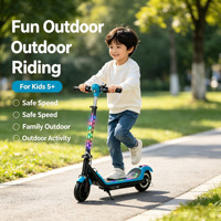 Scooter Eléctrico para Niños a Precio de Fábrica, Altura Ajustable, Plegable, con Plataforma LED y Altavoz Bluetooth, Venta al Por Mayor