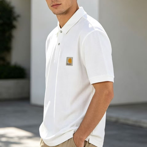 Polo pour homme en coton 100% de haute qualité, manches courtes, personnalisable, pour la vente en gros, avec logo Hartt, pour usage intensif - Product Image 2