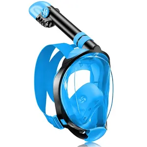 OEM Foldable नयनाभिराम स्नोर्कल मास्क पूरा चेहरा इटली कीमत तैराकी मुखौटा डाइविंग सूखी स्नोर्कल तैरना मुखौटा के साथ पानी के नीचे कैमरा