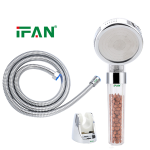 Pommeau de douche multifonctionnel en plastique ABS IFAN, à sortie d'eau unique, économiseur d'eau - Product Image 3