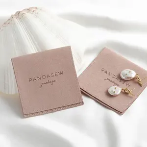 Pandase — sac cadeau de luxe en daim microfibre, 8x8cm, emballage pour bijoux, pochette pour cadeau