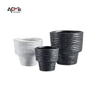 Dekorasi Nordic Matte bulat Lucu kecil keramik Pot bunga sukulen Pot Pot Pot keramik untuk tanaman sukulen