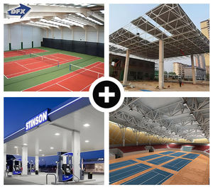 Construção Estrutural De Aço Prefab Space Frame De Enchimento Posto De Gasolina De Gás Canopy Roof Construção Bomba De Combustível Posto De Gasolina - Product Image 6