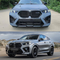 Grille de pare-chocs avant pour BMW X5M X6M F95 F96 LCI G06, modèle original sans LED, mise à niveau vers X5M 2024, noir brillant, vente chaude