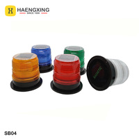 Luces Estroboscópicas de Advertencia Hengxing SB04 Recargables de 12V con Interruptor Externo, Base Magnética ABS y LED Rojo Intermitente para Autos
