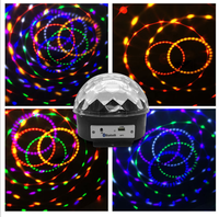 JK106 Farbwechselnde Bluetooth-Soundaktivierte LED-Kristall-Magische Discokugel-Leuchte