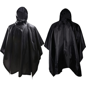 Poncho Impermeable con Capucha para <span class=keywords><strong>Hombre</strong></span>, de Nailon, Táctico, de Camuflaje, para Exteriores, de Protección, para Emergencias, al por Mayor - Product Image 1