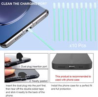 Cache-poussière universel en silicone pour port de charge USB-C – Accessoire de protection pour téléphone