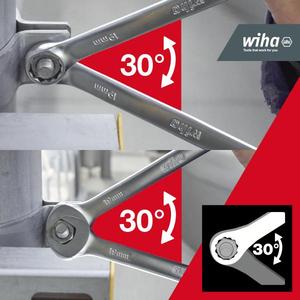 WIHA - 45321 <b>Ring</b> open-end <b>spanner</b> <b>set</b> with holder (13 pcs.) - EAN 4010995453213 WRENCHES COMBINATION WRENCHES - Product Image 2